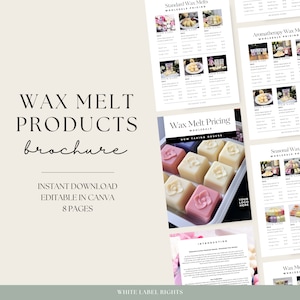 Wax Melt Maker Brochure, Professional Candle Business Document, Price List, Wax Melt Company Flyer, Candle Shop Template, Instant Download