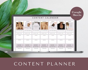 Social Media Manager | Youtube | Instagram Planner | Instant Download | Social Media Calendar | Editable And Customizable Content Planner