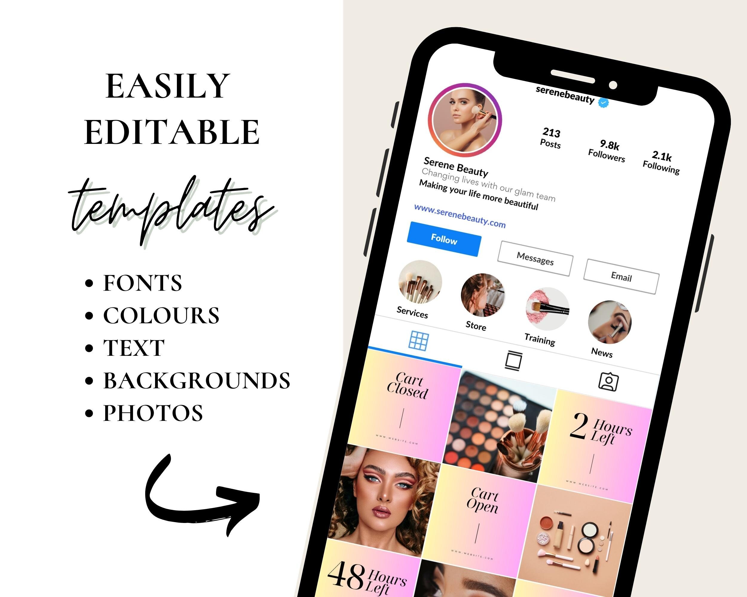 Product Launch Instagram Templates Canva Editable Posts New Etsy