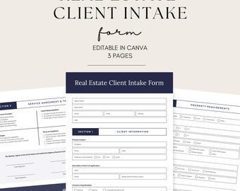 Real Estate Client Intake Form
