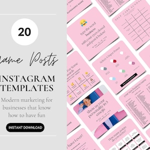 Silly Game Instagram Posts, Social Media Challenge Templates, Instagram Marketing, Fun Game Posts, Canva Templates, Canva Game Posts