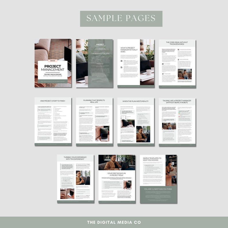 Project Management Printable | Canva Editable PM Ebook | Beginner ...