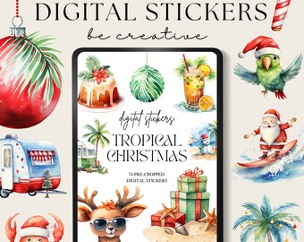 Pegatinas del Planificador Digital de Navidad / Libro de pegatinas digitales / Pegatinas Goodnotes / Pegatinas festivas / Planificador Goodnotes / Ipad Navidad