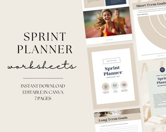 Life Coach Canva Templates, Goal and Mindset Worksheets, Neutral Aesthetic, Done For You Coaching Materials, Vision Boarding Templates