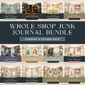 Whole Shop Junk Journal Bundle, Entire Shop Pass, Printable Digital Paper, Scrapbook Paper for Commercial Use, Junk Journal Kit, All Access