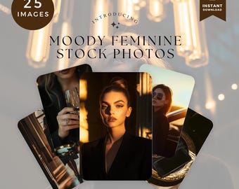 Moody Feminine Stock Photography, High-Quality PNG Images, Dark Imagery for Lifestyle Bloggers, Fashion Photos, Beauty Pics