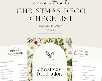 Holiday Planner | Christmas Binder | Christmas Planner | Christmas Gift List | Christmas Decoration Checklist | Gift Budget Planner | Xmas