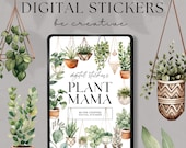 Digital Planner Stickers | Digital Sticker Book | Goodnotes Stickers | Plant Stickers | Goodnotes Planner | Ipad Stickers | Png Stickers