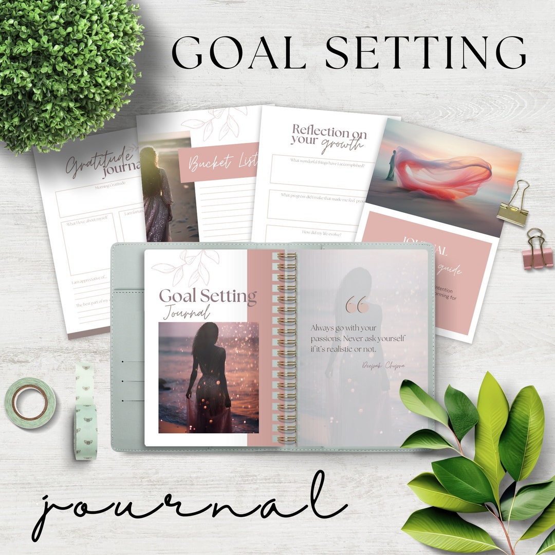 Goal Journal, Printable Motivational Ebook, Dream Book, Journalling for ...