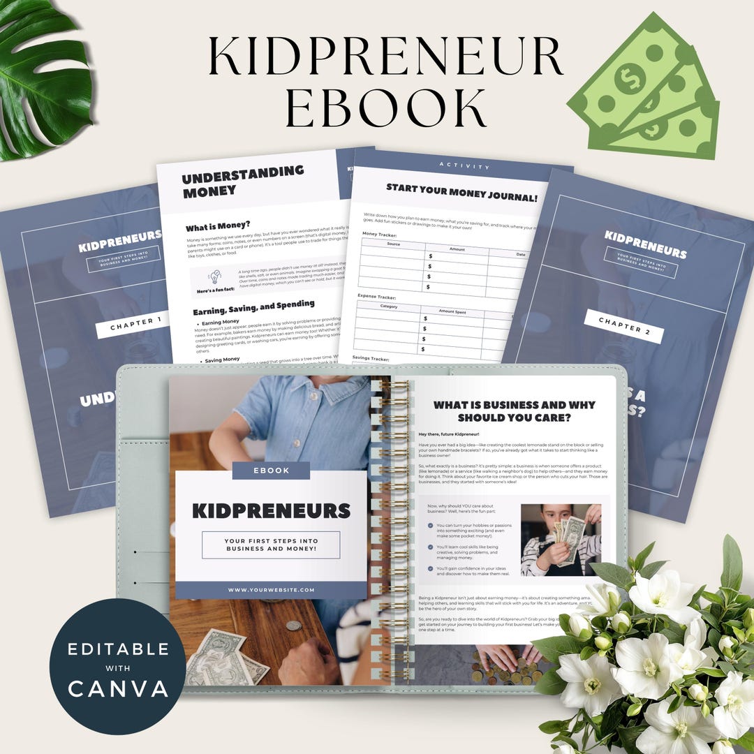 Kidpreneur Ebook Business Money Guide for Kids Digital