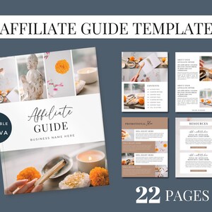 Affiliate Template, Canva Affiliate Magazine, Canva e-book template, Opt-in freebie, Online affiliate marketing, Creative Canva lead magnet