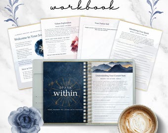 Life Purpose Workbook, Self Discovery Journal,  Personal Growth PDF, Printable Find Your Purpose Worksheet, Digital Instant Download