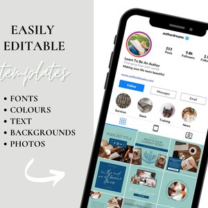 Social Media Posts For Writers, Author Marketing, Instagram Templates For Professional Writing Pros, Writing Content For Book Lovers, Poet image 3