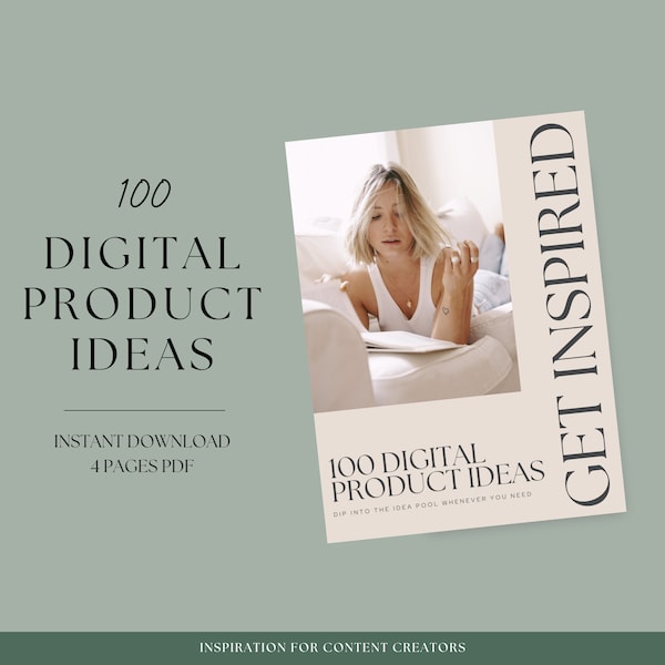 Etsy Business Ideas | 100 Digital Product Ideas To Sell On Etsy | Digital Art | Canva Listing Templates | Digital Download | Digital Print