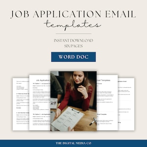 Plantillas de correo electrónico para solicitudes de empleo, empleo, formulario de búsqueda de empleo, hoja de trabajo descargable, solicitud de empleo, contenido empresarial editable