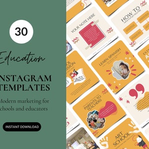 School Instagram Posts, Educational Social Media, Templates, Instagram Education, Holiday Club School Marketing, Preschool, Back to School