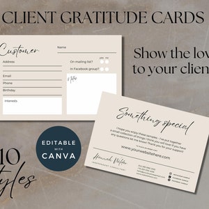 Zakelijke bedankkaartsjabloon Canva, bedankt voor uw aankoop Klantenkaart, cadeaubon, Canva-sjablonen, marketingtools