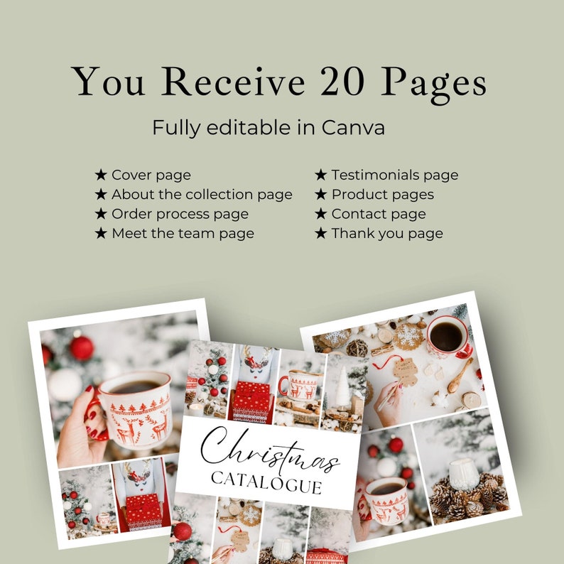 Christmas Catalogue Template INSTANT DOWNLOAD Wholesale Gift - Etsy