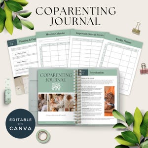 Coparenting Journal, Custody Planner, Printable Co-Parenting Sheets, Child Support Tracker, Communication Log, Lead Magnet, Divorce Workbook