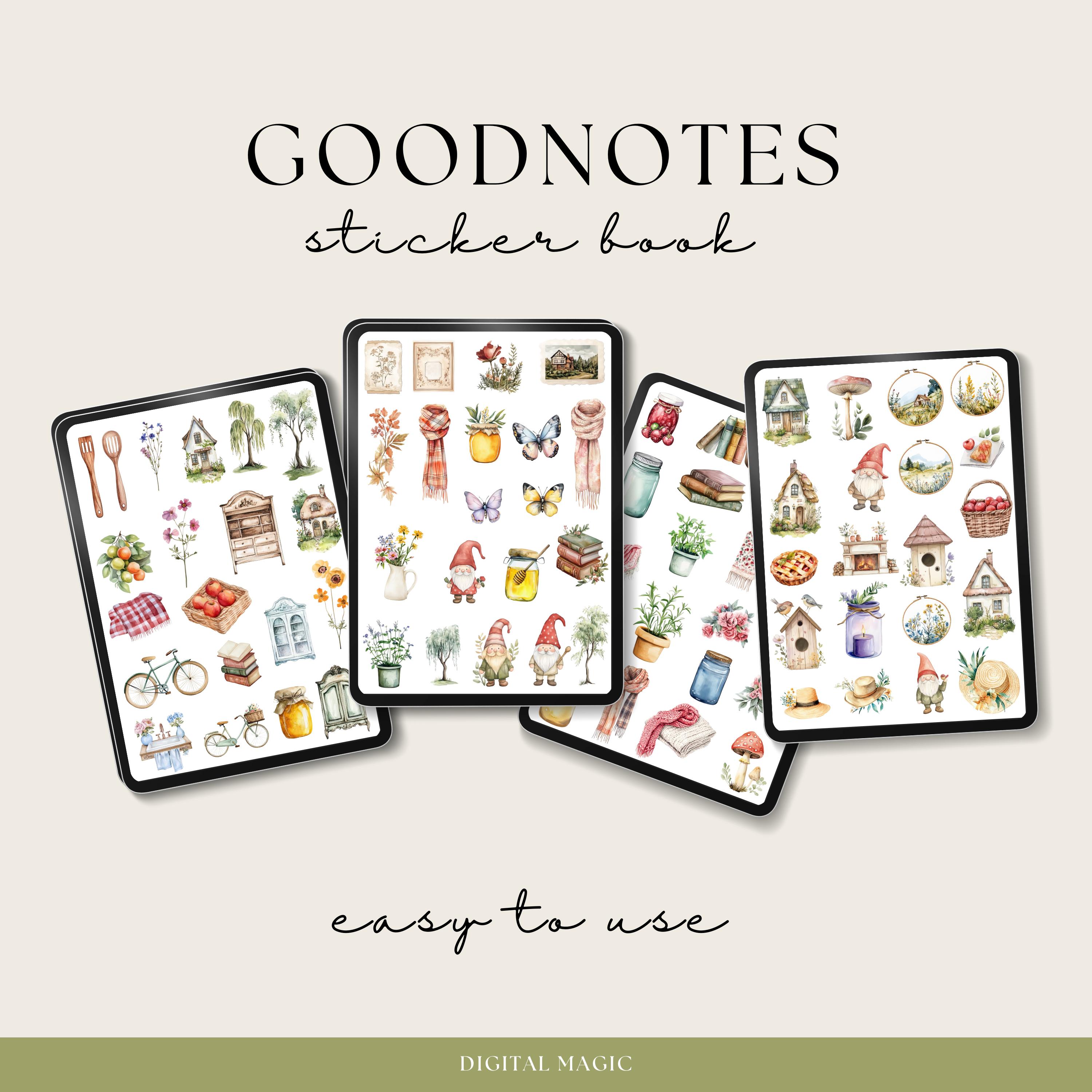 Cottagecore Digital Stickers, Goodnotes Stickers, Notability Stickers ...