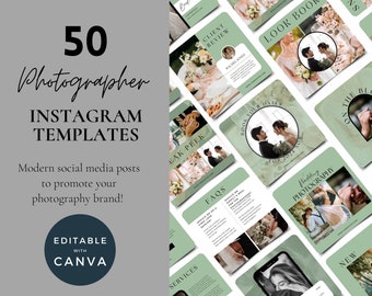 Photographer Instagram Post Template | Marketing Engagement Templates | Photographer Branding | Photography Social Media Templates