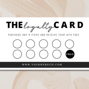 Kundenkarte Vorlage SOFORT DOWNLOAD Druckbare Visitenkarte, Vorlage Visitenkarte, DIY Visitenkarte, erschwingliche Canva Card
