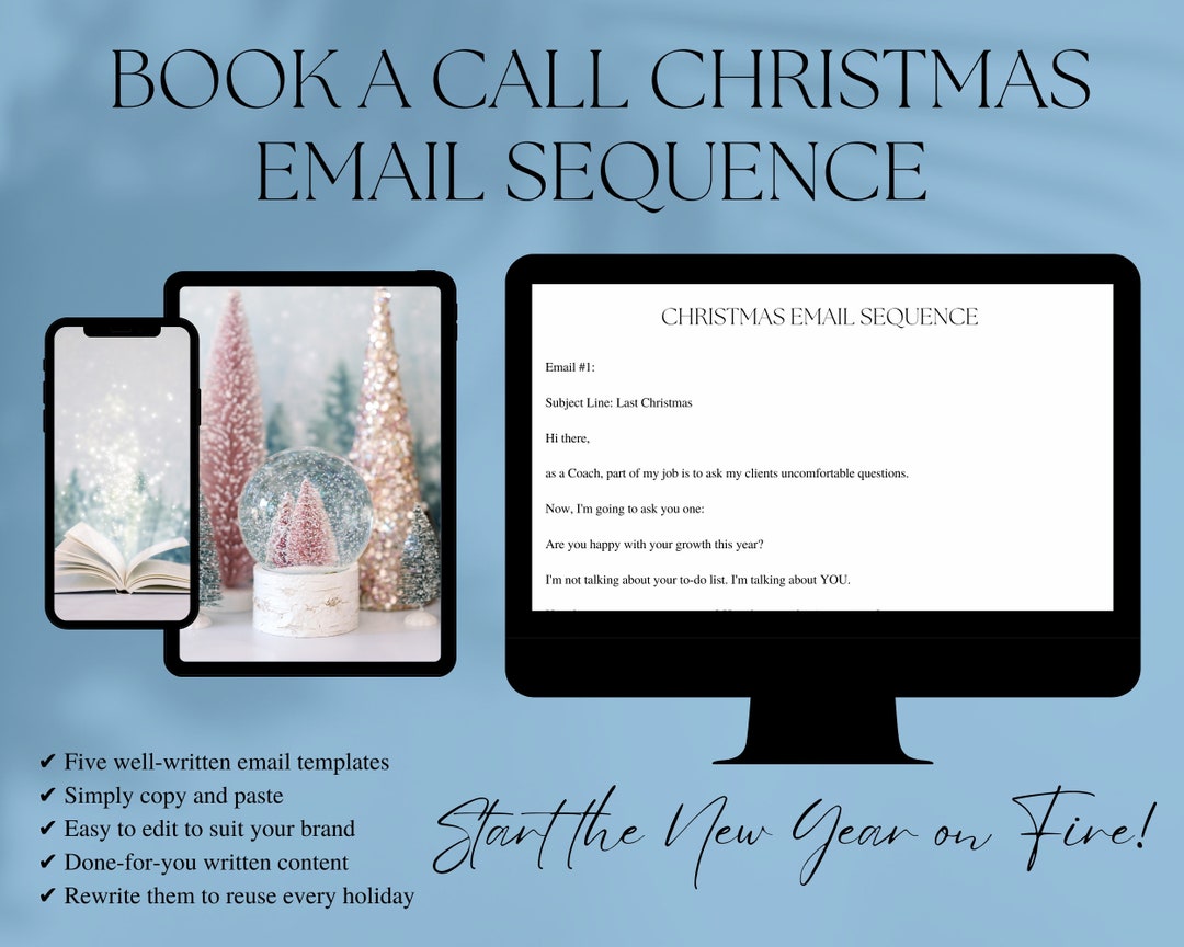 Christmas Email Sequence, Coaching Email Sequence Copy, Done for You ...