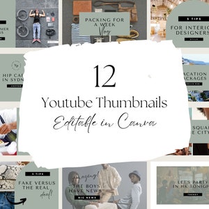 Neutral YouTube Branding Kit | Editable Channel Banner, Intro, Outro & Video Thumbnail | Aesthetic Lifestyle Canva Templates, Dusky Pink