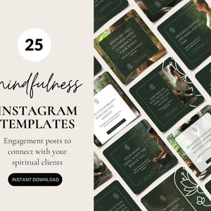 Mindfulness Templates, Editable Canva Social Media Posts, Self-care and ...