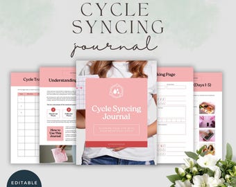 Cycle Syncing Journal Canva Template