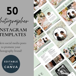 Photographer Instagram Post Template | Marketing Engagement Templates | Photographer Branding | Photography Social Media Templates