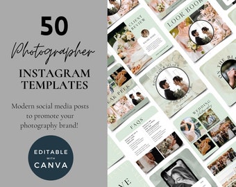 Photographer Instagram Post Template | Marketing Engagement Templates | Photographer Branding | Photography Social Media Templates