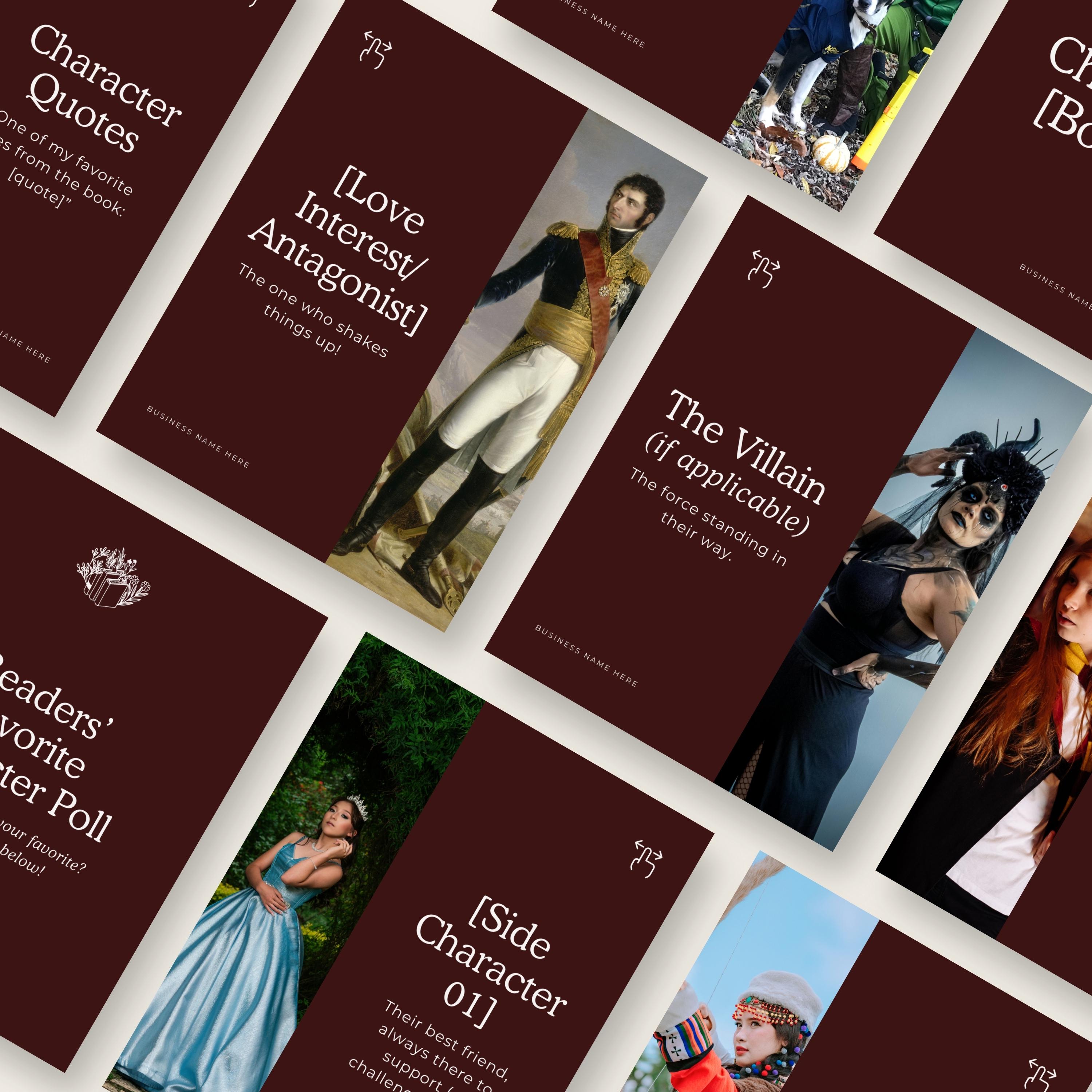 Author Social Media Templates, Editable Canva Templates for Instagram ...