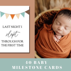 Cartes d’étape de bébé Boho, cartes d’étape de bébé imprimables, cartes d’étape de bébé garçon, accessoire photo de nouveau-né, accessoires de photographie de bébé