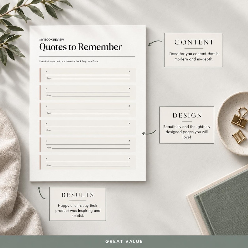 Editable Book Review Journal Canva Template, Printable Reading Log ...