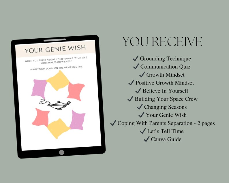 Mental Health Activities for Children, Kids Mental Health Printables, Editable Young Learners Worksheets Bundle, Therapist Work Sheets image 2