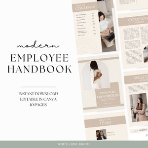 Employee Handbook | New Hire | Staff Guide | Welcome Packet | Employee Onboarding Bundle | Employment Policies | Company Handbook