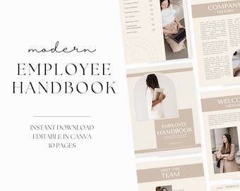 Employee Handbook | New Hire | Staff Guide | Welcome Packet | Employee Onboarding Bundle | Employment Policies | Company Handbook