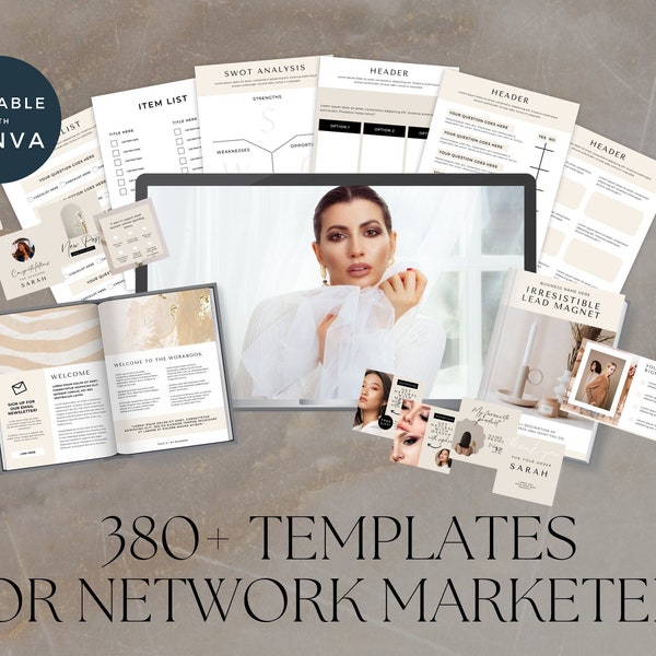 Network Marketing, Network Marketing Bundle, Network Marketing Planner, Network Marketing Canva, Network Marketing Social Media Template