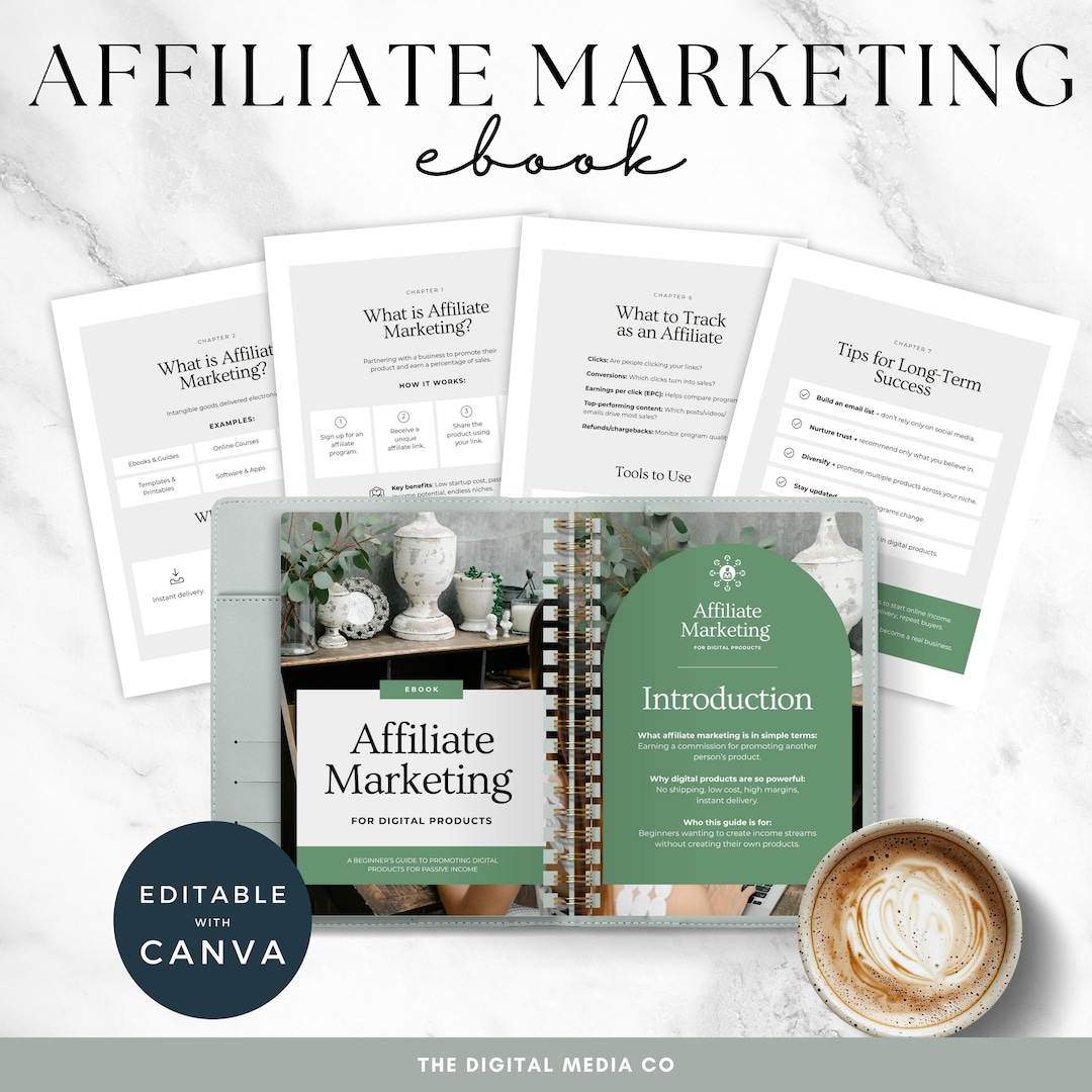 Affiliate Marketing Ebook Canva Template - Etsy