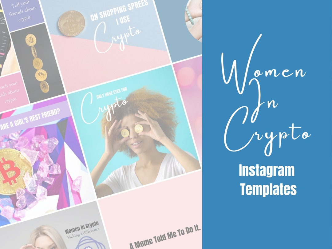 11 Crypto Instagram Templates, Crypto Social Media Posts, Canva Templates  for Women in Crypto, Cryptocurrency Templates for IG - Etsy