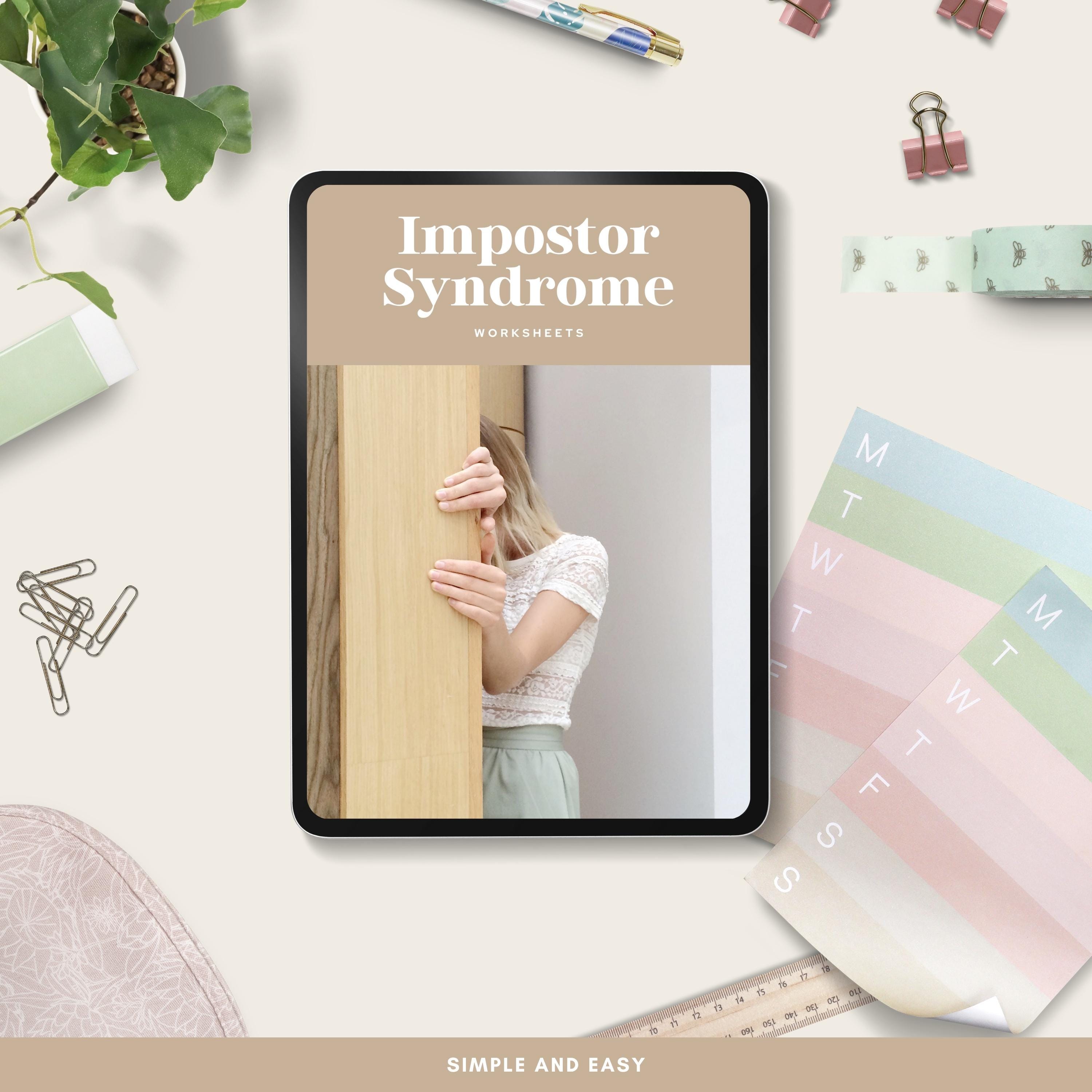 Imposter Syndrome Worksheet, Printable Self-help Worksheet for ...