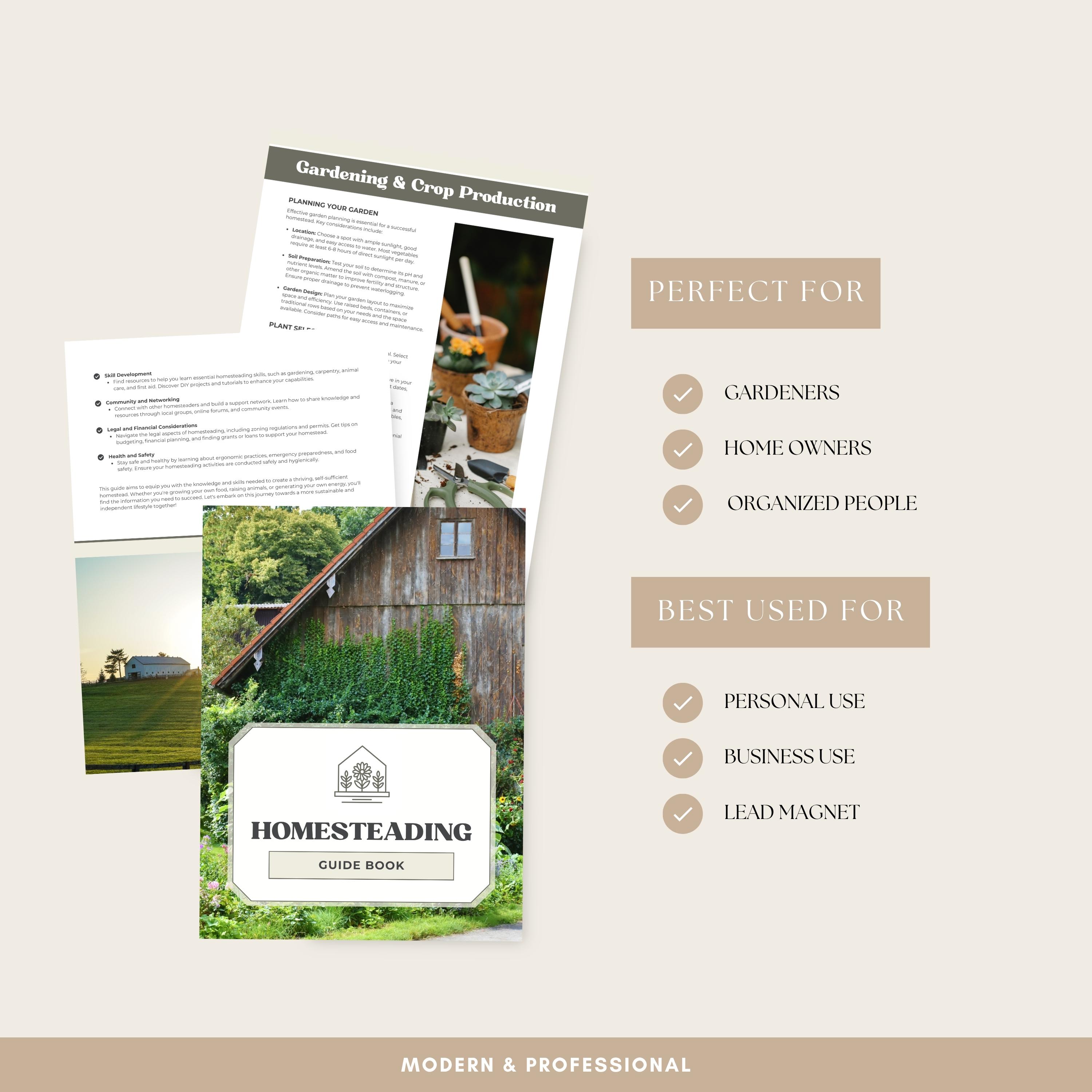 Ultimate Homesteading Guide Printable | 24-page Self-sufficiency ...