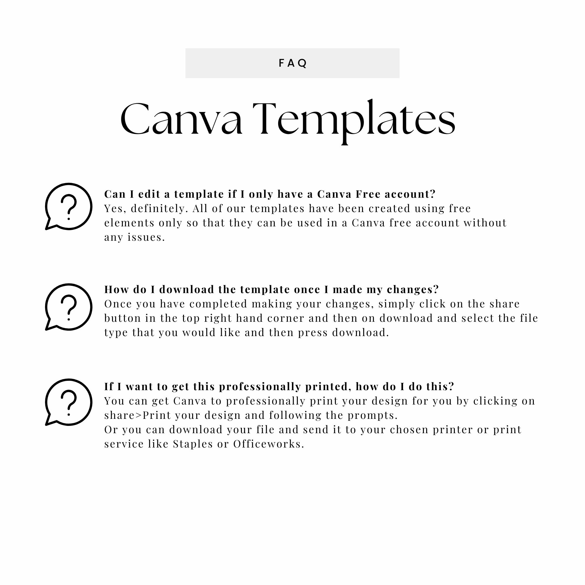 Restaurant Menu Template | Pdf Instant Download | Digital Download ...