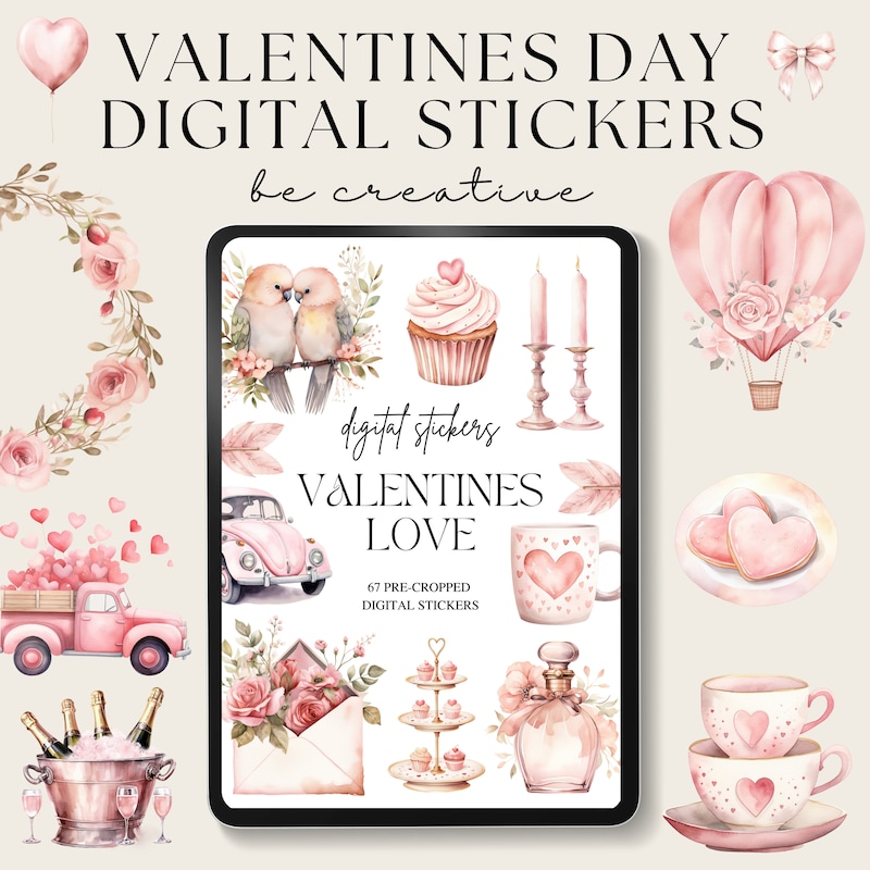Pink Lover Sticker Romantic Love Stickers - Etsy