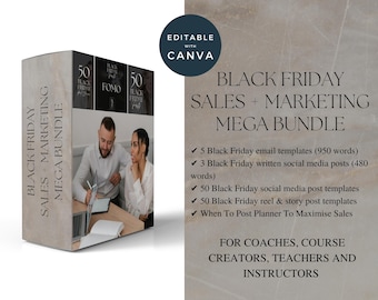 Black Friday Canva Templates, Black Friday Instagram Canva Templates, Black Friday Canva Bundle, Black Friday Reels, Done-For-You Promotion