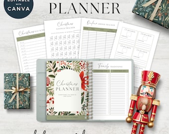 Holiday Planner | Christmas Organizer | To Do List | Christmas Planner | Gift Planner | Printable Holiday Binder | Printable Xmas Planner