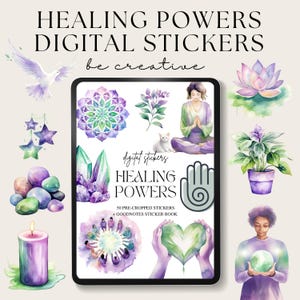 Spiritual Life Digital Planner Stickers, Download Meditation Goodnotes Stickers, Spirituality Stickers for Ipad, Yoga Buddhism Embellishment