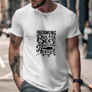 Incoming Beer Call Digital Download, Funny Beer Design, Beer Lover SVG, Beer Drinking, Craft Beer Files, Homebrew, Bar Decor, Vector
