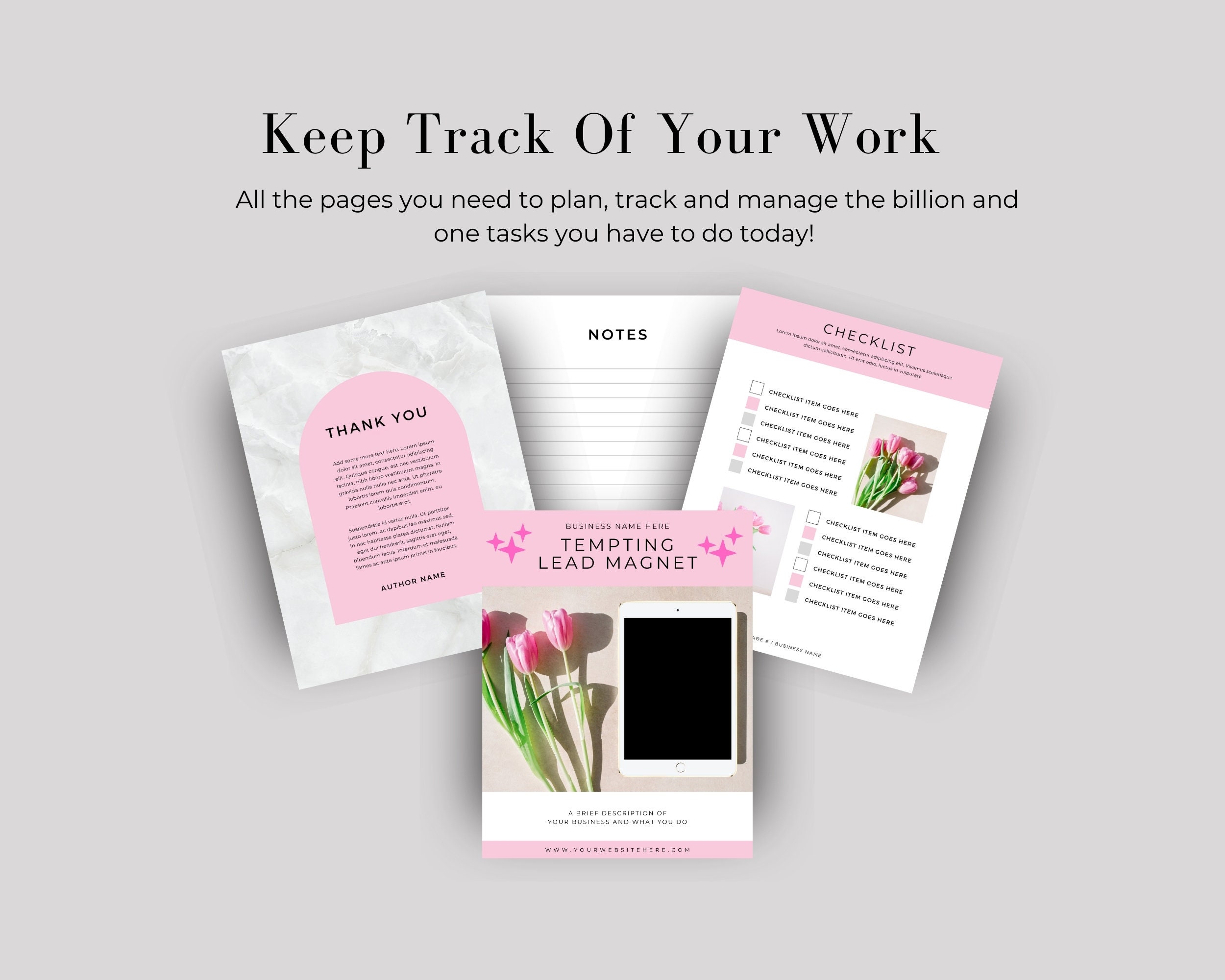 Printable Template Canva Workbook Template Canva Lead Magnet - Etsy